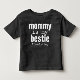 お母さんは私のbestieのベビーの幼児のワイシャツの男の子のブロックです トドラーTシャツ