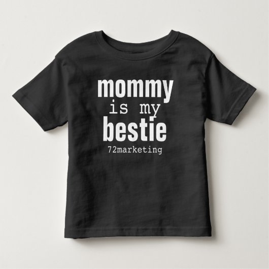 お母さんは私のbestieのベビーの幼児のワイシャツの男の子のブロックです トドラーTシャツ (正面)