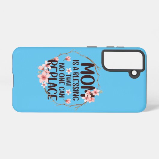 お母さんは誰にも代えられないかけがえのない存在、マザーズデイ SAMSUNG GALAXYケース (裏面横)