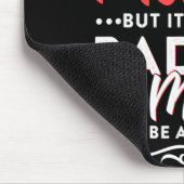 お母さんへのお父様最高のの日独身の マウスパッド (コーナー)