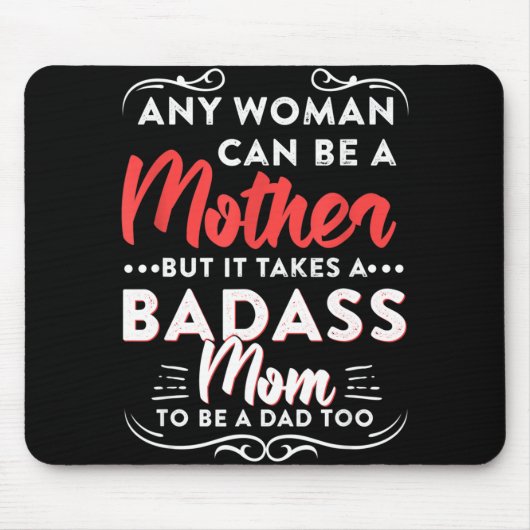 お母さんへのお父様最高のの日独身の マウスパッド (正面)