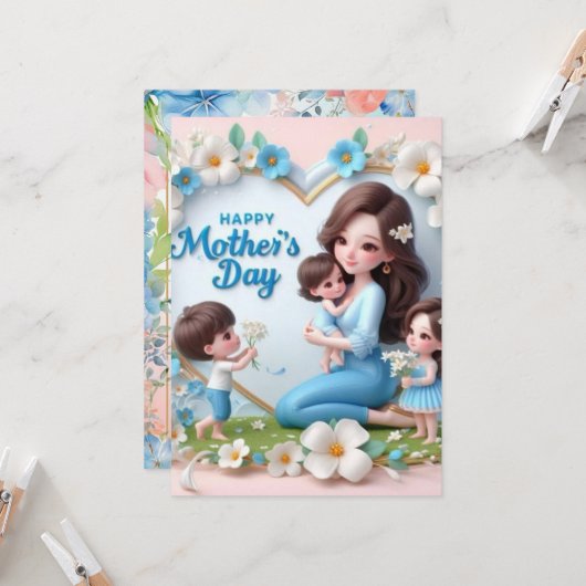 「お母さんへのウェスティー 招待状 (正面/裏面インサイチュ)