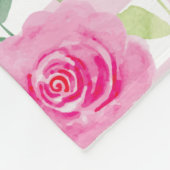 お母さんへのギフト、おばあちゃんギフト、カスタムフローラ フリースブランケット (角)