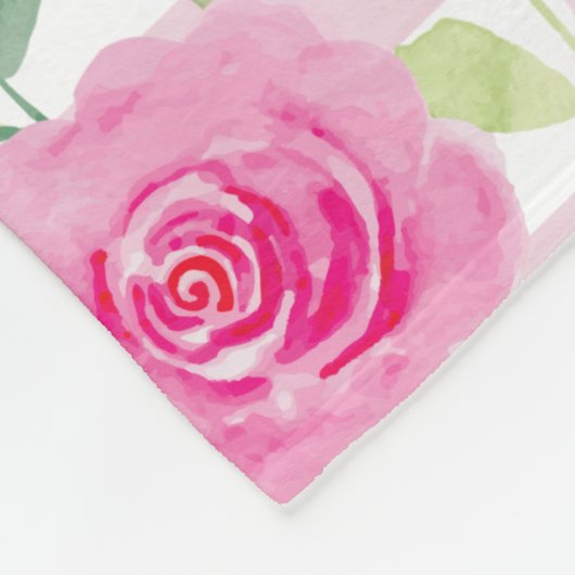 お母さんへのギフト、おばあちゃんギフト、カスタムフローラ フリースブランケット (角)