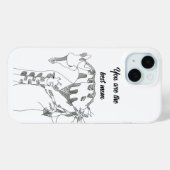 お母さんへのギフト iphone 15 ケース 抽象芸術 Case-Mate iPhoneケース (裏面 (横))