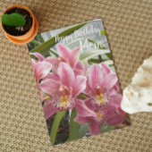 お母さんへのピンク蘭の花の誕生日 カード