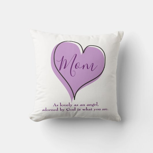 お母さんへのプレゼント可愛いハート クッション (正面)