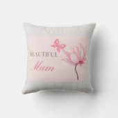 お母さんへの思いやりある美しいお母様 クッション (裏面)