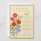 お母さんへの愛がどれほど大きいか知ってもらいたい シーズンカード (正面)