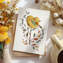 お母さんへの愛情あふれる母の日ギフト Whimsical Mama Bird& チックのフォトカード カード