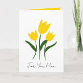 お母さんへの春の花のグリーティングカード シーズンカード (正面)