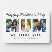 お母さんへの母の日 カスタム写真コラージュ フォトプラーク (正面)