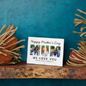 お母さんへの母の日 カスタム写真コラージュ フォトプラーク (側面)