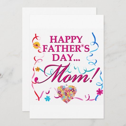 お母さんへの父の日カード シーズンカード (正面/裏面)