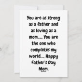 お母さんへの父の日カード シーズンカード (裏面)