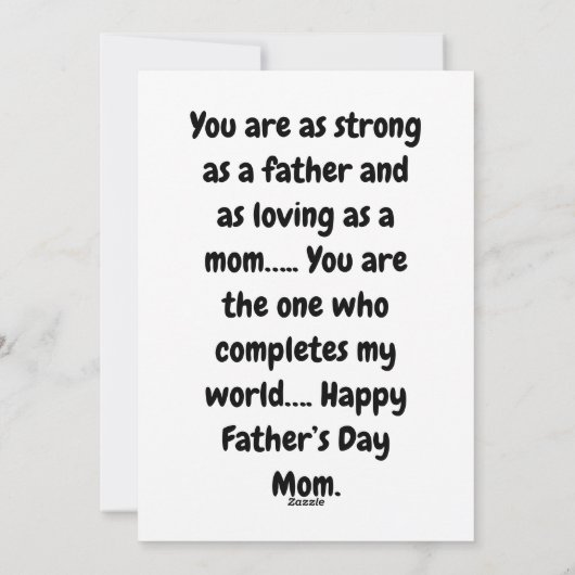 お母さんへの父の日カード シーズンカード (裏面)