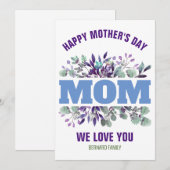 お母さんへの特別な母の日ギフト 招待状 (正面/裏面)