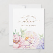 お母さんへの花の写真入りカード シーズンカード (正面)