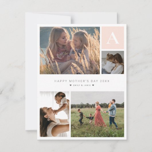 お母さんへの花の写真入りカード シーズンカード (裏面)