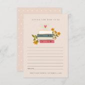 お母さんへの花束のアドバイスが満載の絵本の山 エンクロージャーカード (正面/裏面)