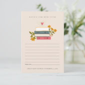 お母さんへの花束のアドバイスが満載の絵本の山 エンクロージャーカード (スタンド正面)