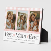 お母さんへの贈り物の日フォトマ最高のマ・ギンガム フォトプラーク (側面)