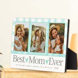 お母さんへの贈り物の日フォトマ最高のマ・ギンガム フォトプラーク