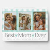 お母さんへの贈り物の日フォトマ最高のマ・ギンガム フォトプラーク (正面)