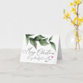 お母さんへクリスマスのお祝い カード (黄色い花)