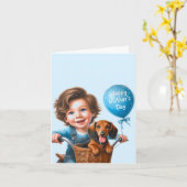 お母さんへ愛を込めて　息子より カード (黄色い花)