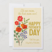 お母さんへ ワイルドフラワーの母の日ギフト シーズンカード (正面)