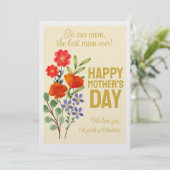 お母さんへ ワイルドフラワーの母の日ギフト シーズンカード (スタンド正面)
