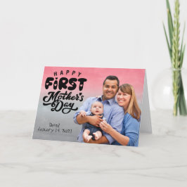 お母さんへ　最初の母の日の特別な写真カード シーズンカード