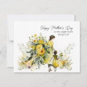 お母さんへ　母の日のお祝い　シングルマザーへ シーズンカード (正面)