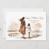 お母さんへ　母の日のお祝い　シングルマザーへ シーズンカード (正面)