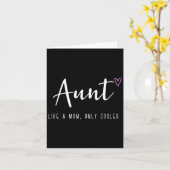 お母さんみたいで、でももっとクールな叔母に感謝を捧げる母の日 カード (黄色い花)