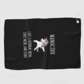 お母さんみたいな女の子が暴れ素晴らしる ゴルフタオル (横)