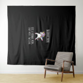 お母さんみたいな女の子が暴れ素晴らしる タペストリー (インサイチュ(横))