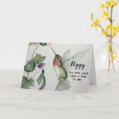 お母さんみたいな存在の母の日ハチドリカード カード (黄色い花)