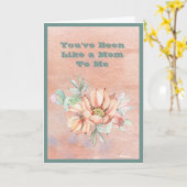 お母さんみたいに水彩サボテンみたいな カード (黄色い花)