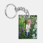 お母さんやおばあちゃんのために自分の2枚の写真ギフトを作成 キーホルダー (正面左)