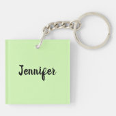 お母さんやおばあちゃんのためのキッズフォトキーチェーンギフト キーホルダー (裏面)