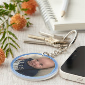 お母さんやおばあちゃんのための独自の2つの写真ギフトを作成 キーホルダー (正面右)