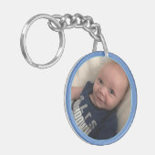 お母さんやおばあちゃんのための独自の2つの写真ギフトを作成 キーホルダー (正面左)