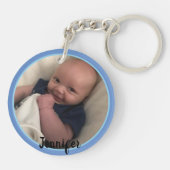 お母さんやおばあちゃんのための独自の2つの写真ギフトを作成 キーホルダー (裏面)