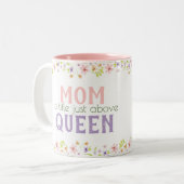 お母さんや春をテーマにした装飾の贈り物 ツートーンマグカップ (正面左)