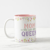 お母さんや春をテーマにした装飾の贈り物 ツートーンマグカップ (左)