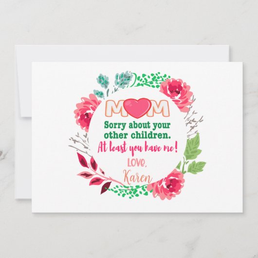 お母さんをカスタマイズして他の子供を気の毒に シーズンカード (正面)