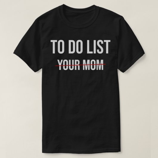 お母さんをリストするには Tシャツ (デザイン正面)