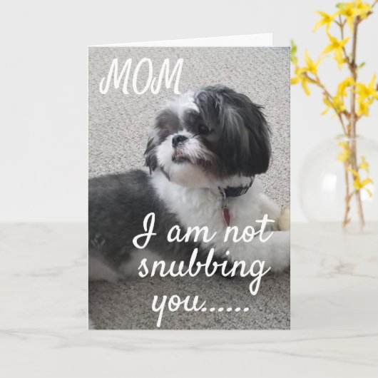 **お母さんを嗅ぎつけるのではなく、誕生日を願う» カード (黄色い花)